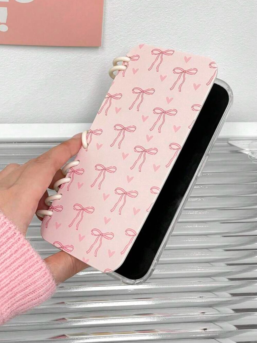 Coque Tendance “Carnet Rose” – Élégance et douceur pour votre téléphone